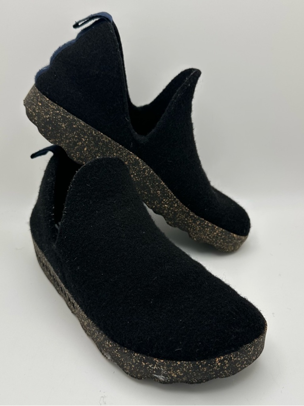 ASPORTYGUESAS Fly LondonPortugal Egofriendly Footwear Black Wool Felt Sz 39 city - Picture 3 of 12